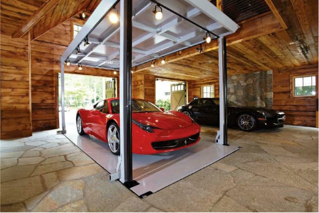 subterranean car parking lift