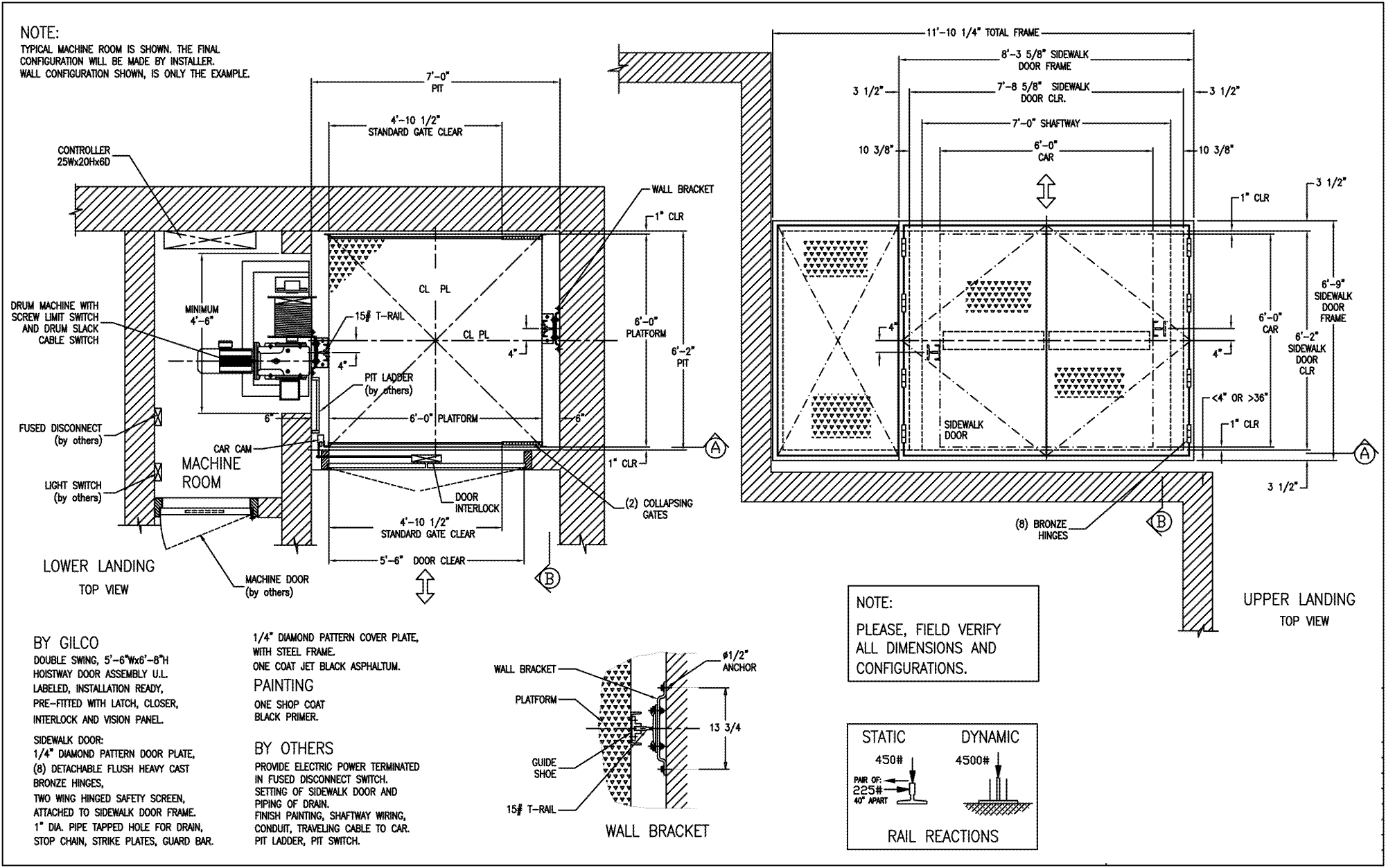 sidewalk elevator schematic