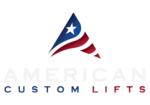 american custom lifts dark logo
